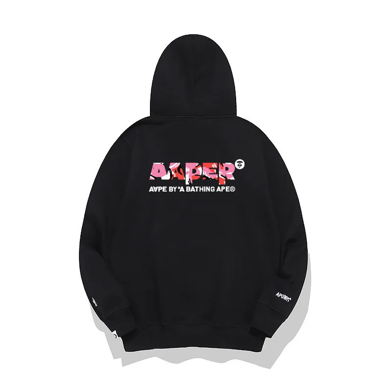 0247毛圈薄款 247加绒厚款 秋冬字母刺绣休闲连帽加绒卫衣M L XL XXL 13