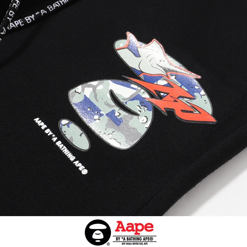 0932毛圈薄款 932加绒厚款 猿人头AAPE宽松 休闲卫裤运动长裤 M L XL XXL 5