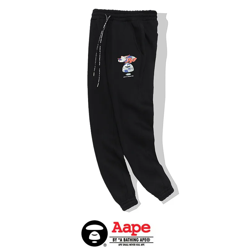 0932毛圈薄款 932加绒厚款 猿人头AAPE宽松 休闲卫裤运动长裤 M L XL XXL 14