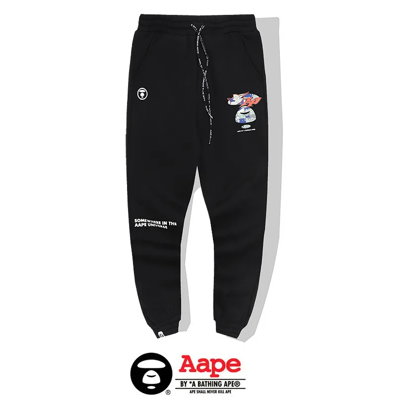 0932毛圈薄款 932加绒厚款 猿人头AAPE宽松 休闲卫裤运动长裤 M L XL XXL 16