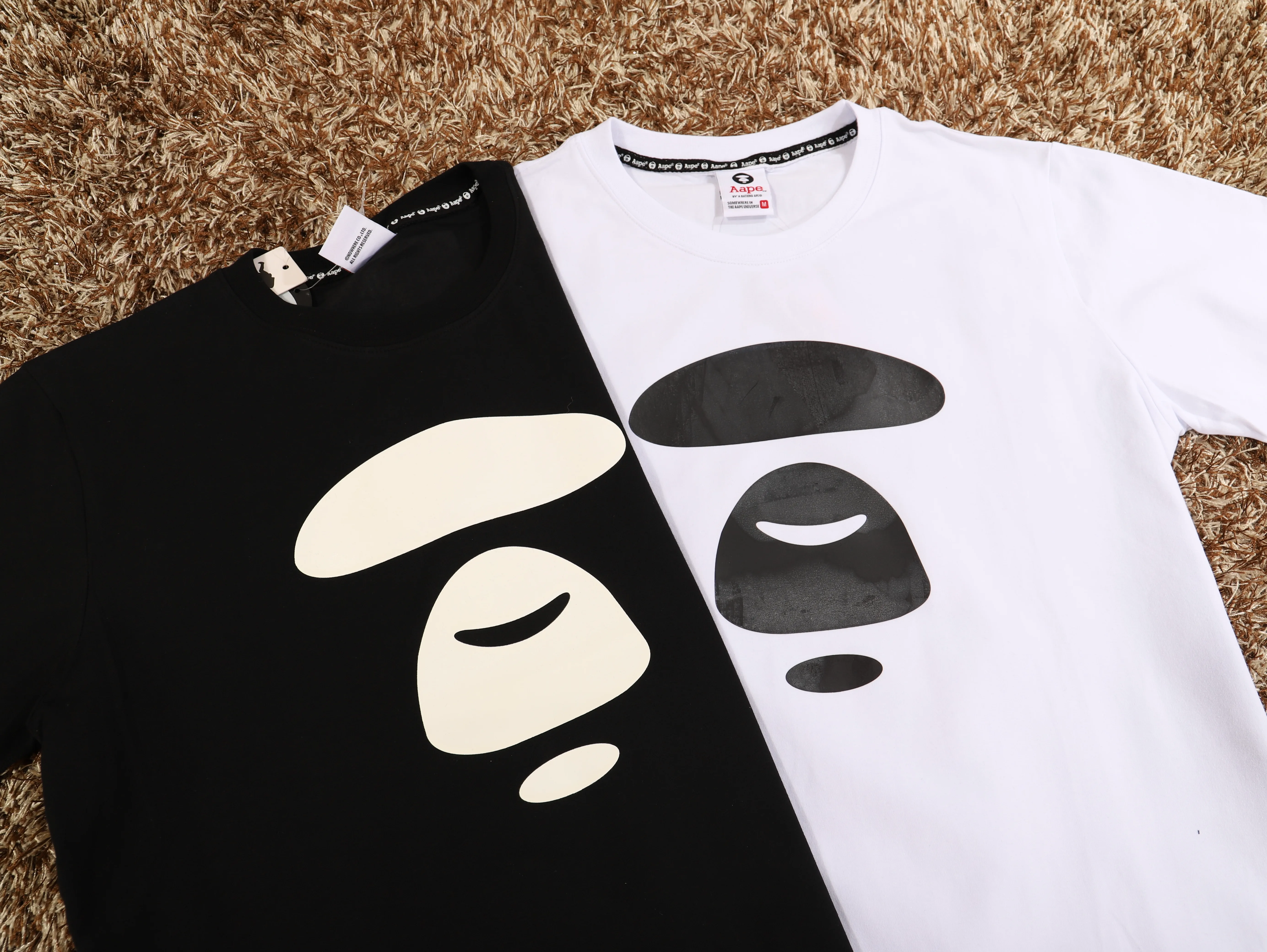 528 紧密双纱纯棉280克 AAPE短袖tT恤M L XL XXL