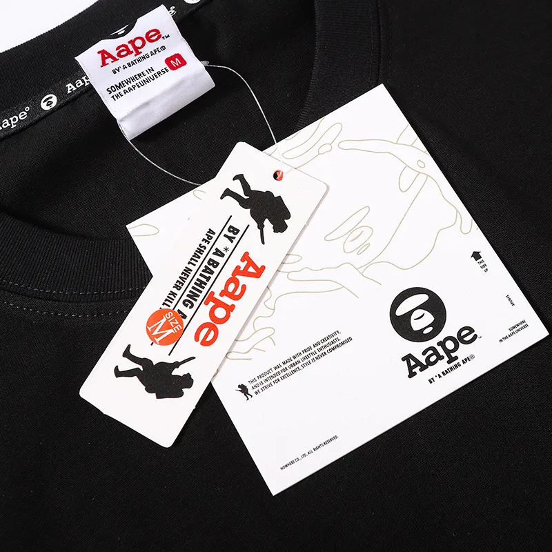 641反光 紧密双纱纯棉280克 AAPE短袖tT恤M L XL XXL 9