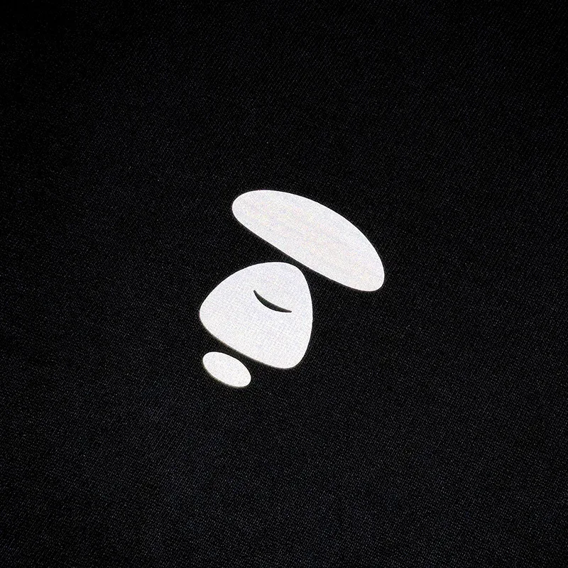 645反光 紧密双纱纯棉280克 AAPE短袖tT恤M L XL XXL 2