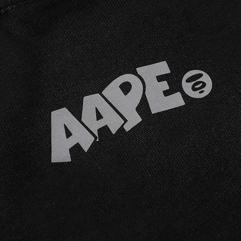 645反光 紧密双纱纯棉280克 AAPE短袖tT恤M L XL XXL 5