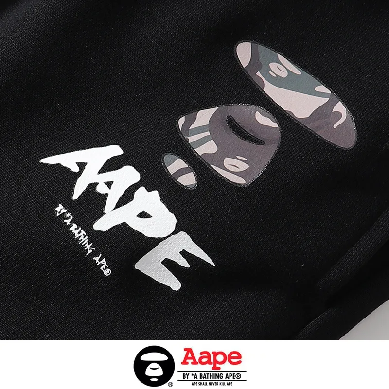 860 aape字母猿人头短裤 340克纯棉毛圈料 12